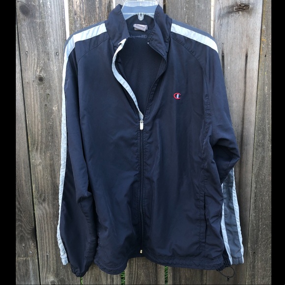 champion jacket navy blue